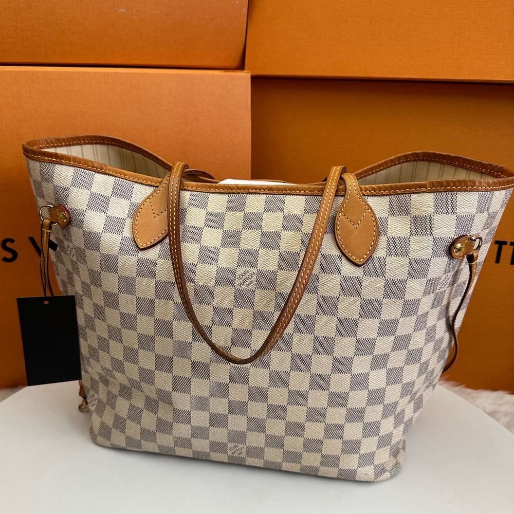 💎✨BEAUTIFUL✨💎 Louis Vuitton Damier Azur Neverfull MM Tote Bag - Picture 3 of 13